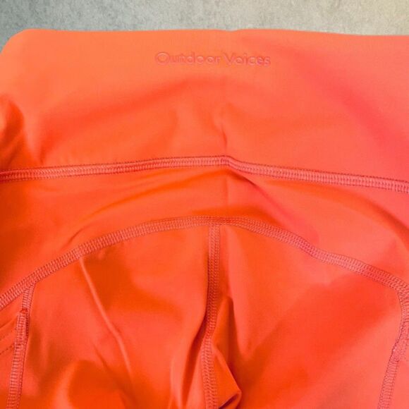 Outdoor Voices Leggings Womens Size XXS Orange 7/8 Length Training Activewear - Picture 6 of 12